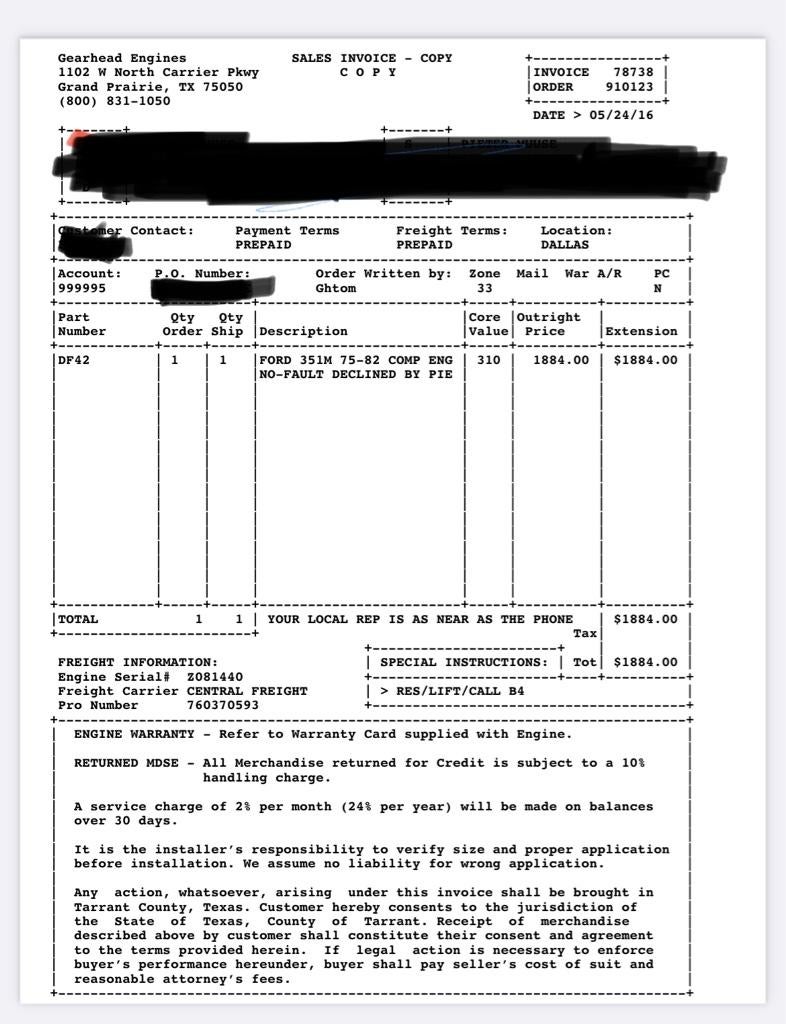 351M Long Block Engine Bronco Forum Full Size Ford Bronco Forum