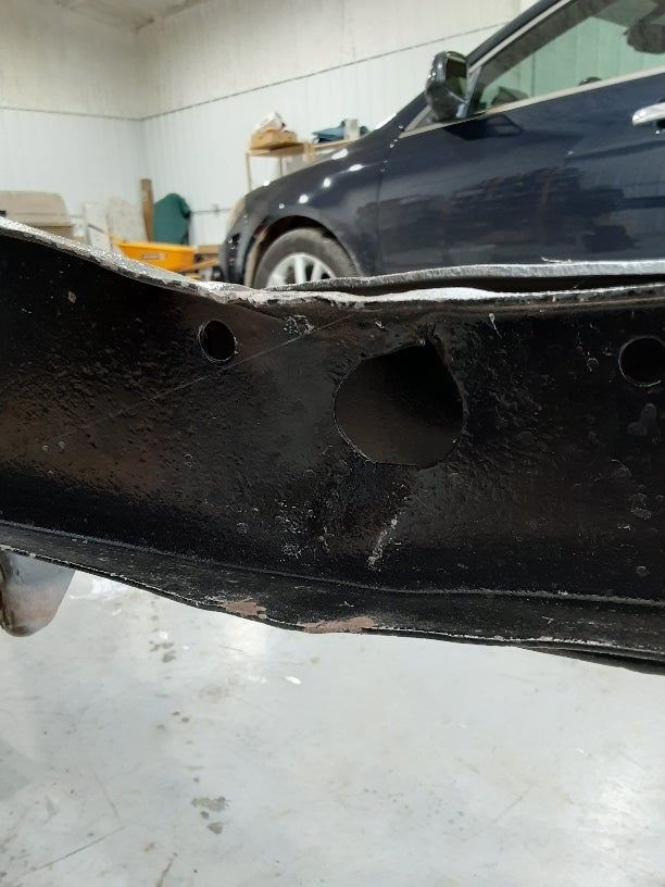 How do I straighten frame horn? Chevy Tri Five Forum