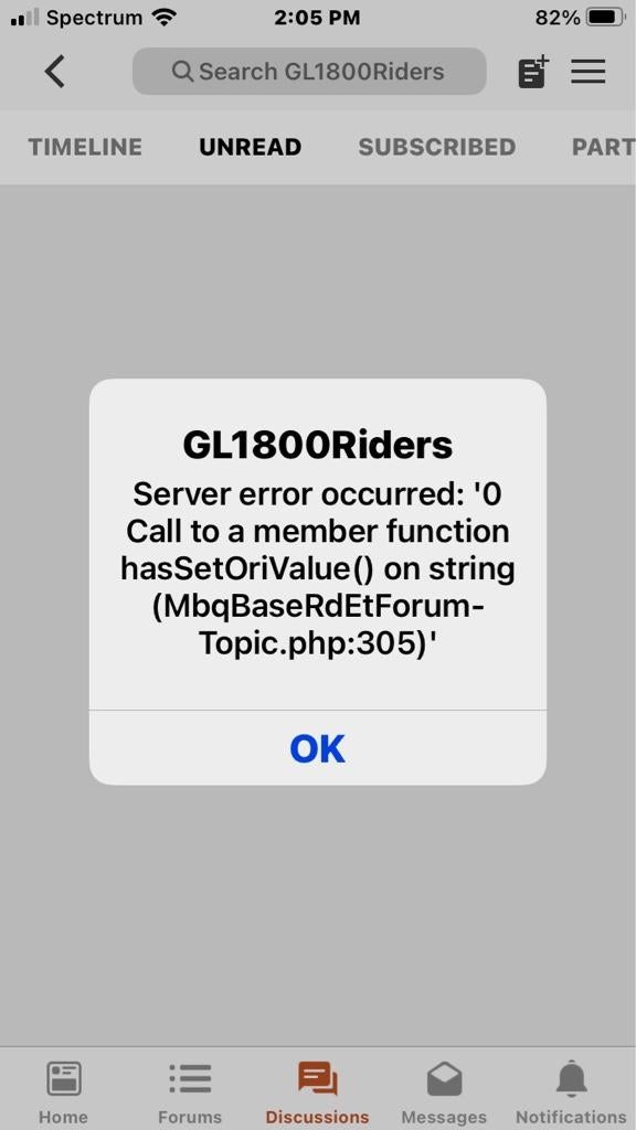 Can’t use Tapatalk GL1800Riders Forums