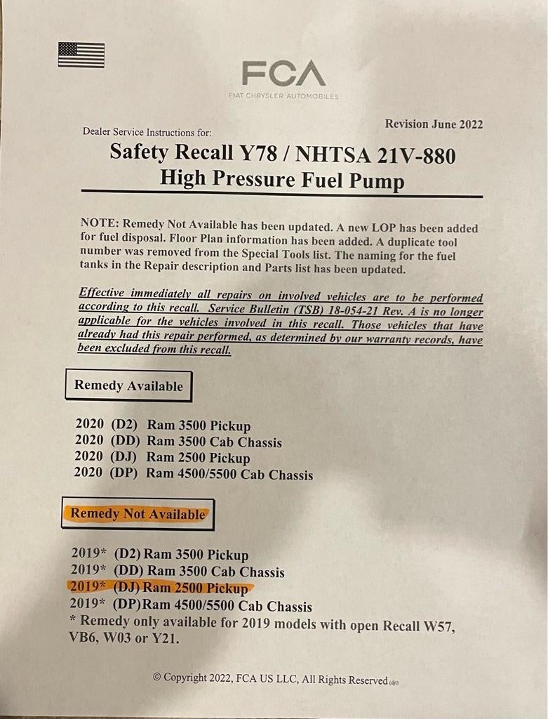 CP4 Recall in the works? | Page 20 | Cummins Diesel Forum