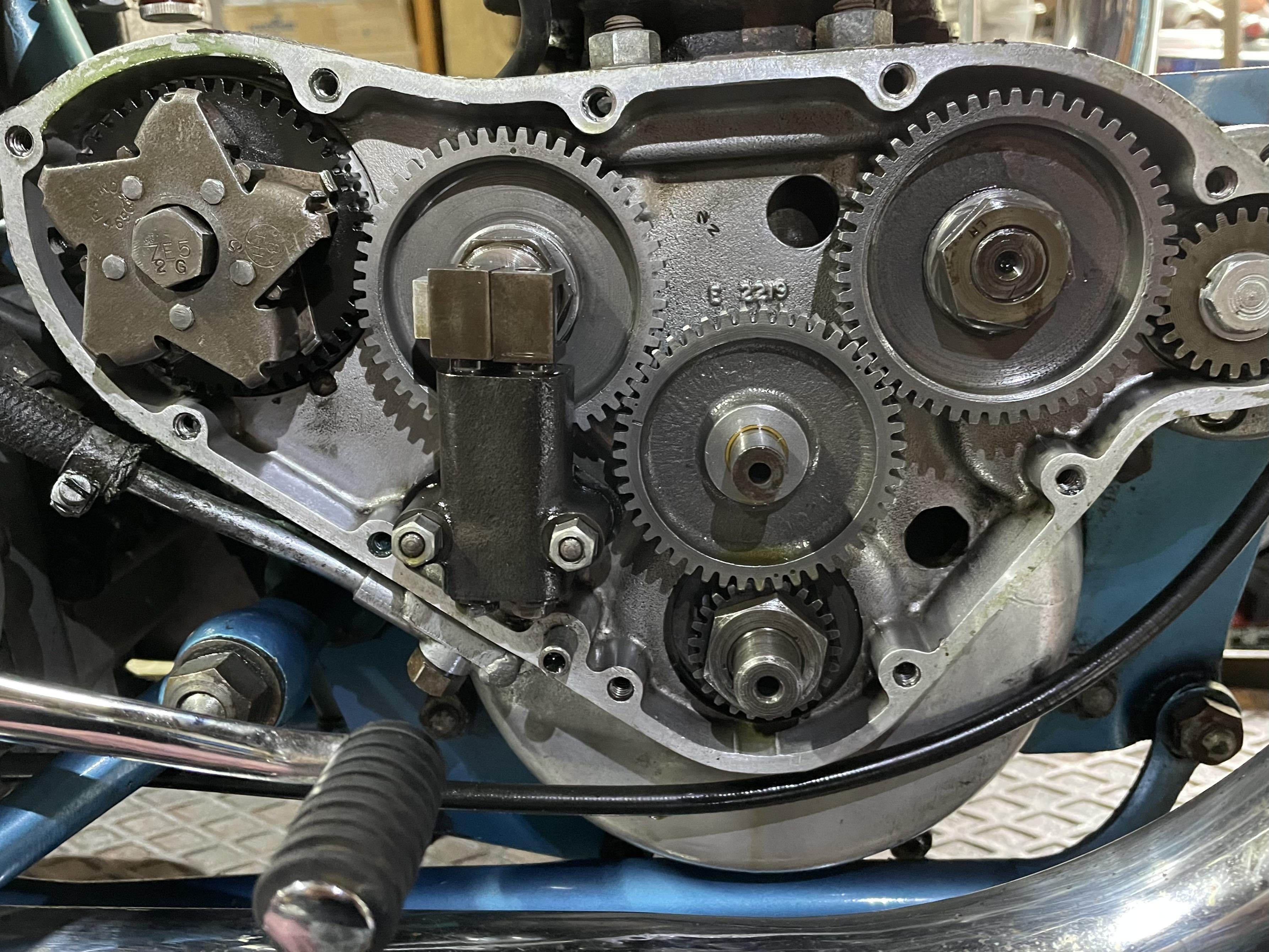 PreUnit Crankshaft Timing Gear position. Triumph Rat Motorcycle Forums