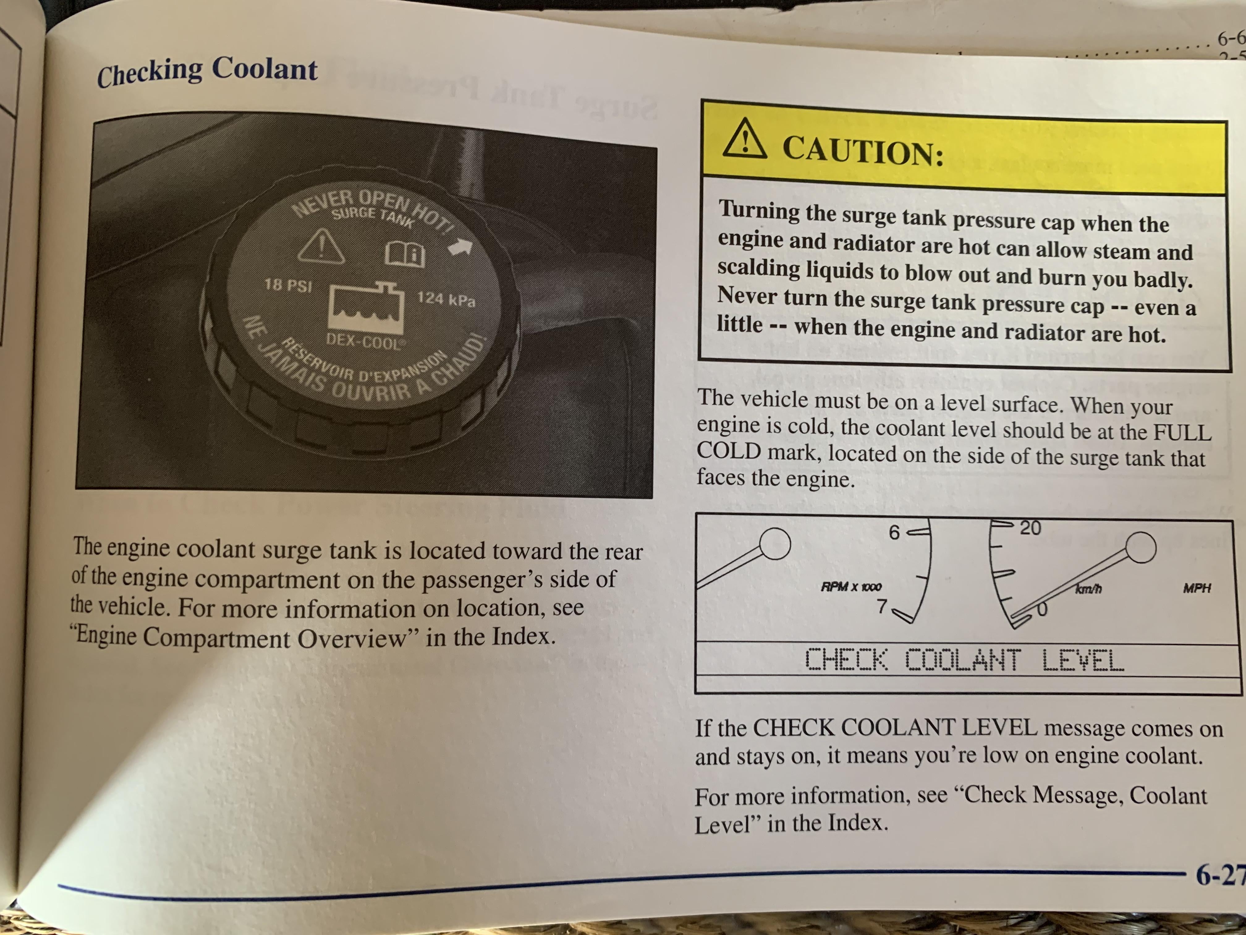Coolant reservoir fill line Cadillac Owners Forum