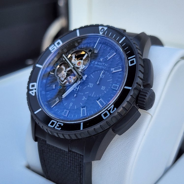 Zenith Racing Stratus Racing FSOT: ZENITH EL PRIMERO STRATOS SPINDRIFT RACING CARBON FIBER OPEN DIAL ...