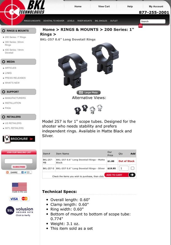 457 American, 17 hmr, Scope Ring Advice Rimfire Central Firearm Forum