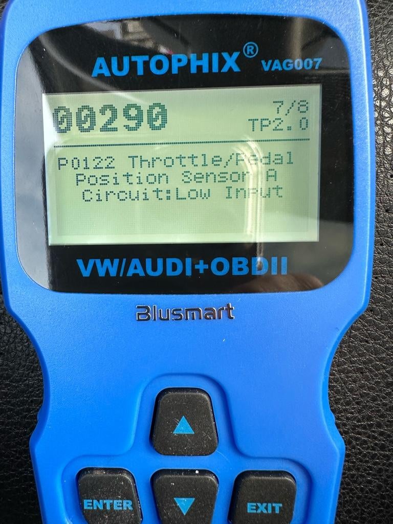 12 Jetta Throttle/Pedal Error Codes | VW Vortex - Volkswagen Forum