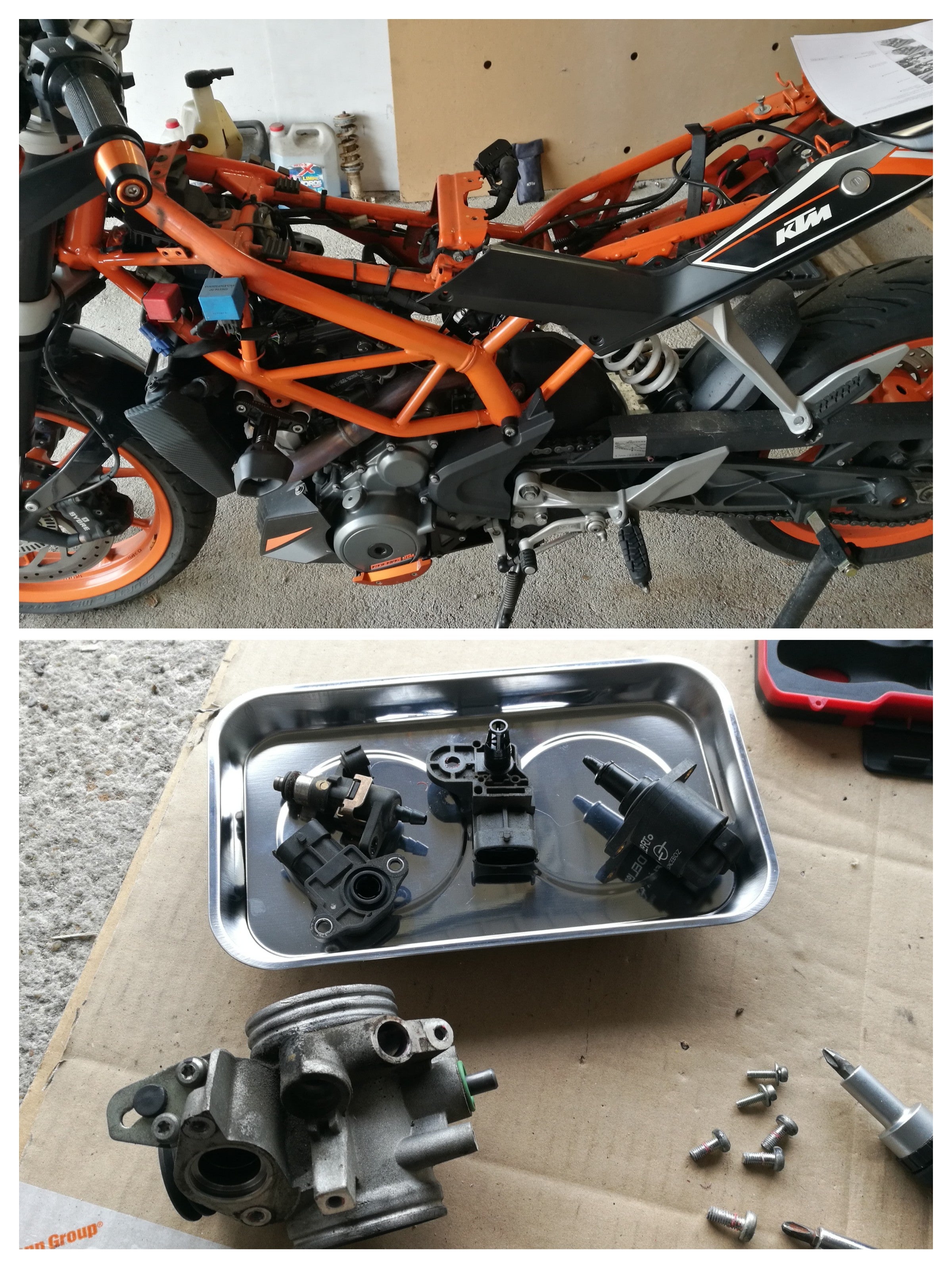 Duke 390 (2014) Temperature and manifold absolute pressure sensor