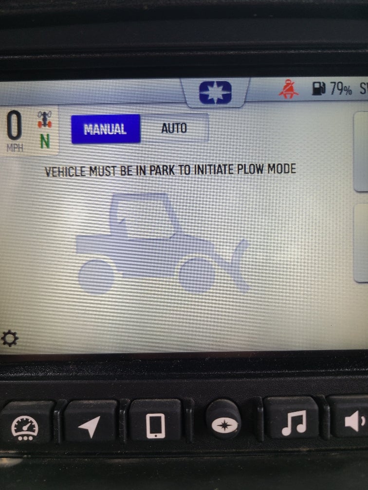 Plow Mode wont go into Auto Polaris General Forum
