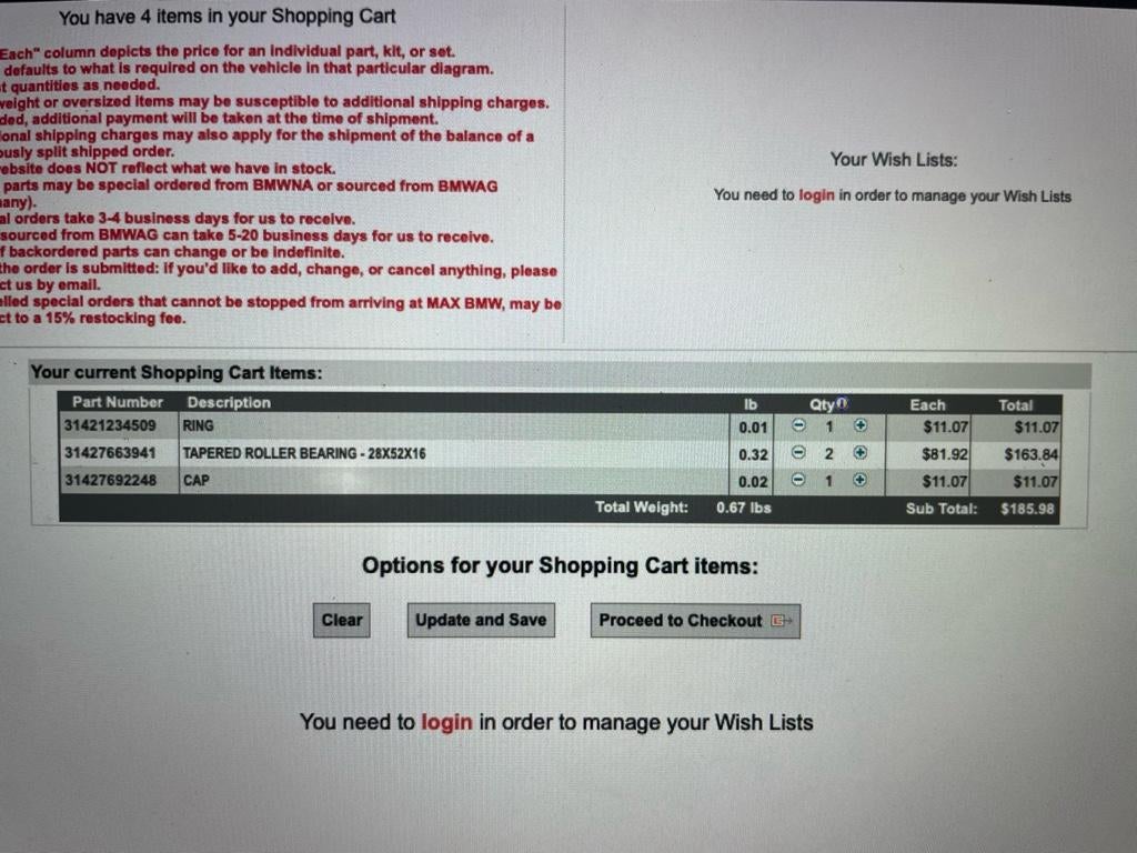 For sale F800GS head steering bearings Adventure Rider