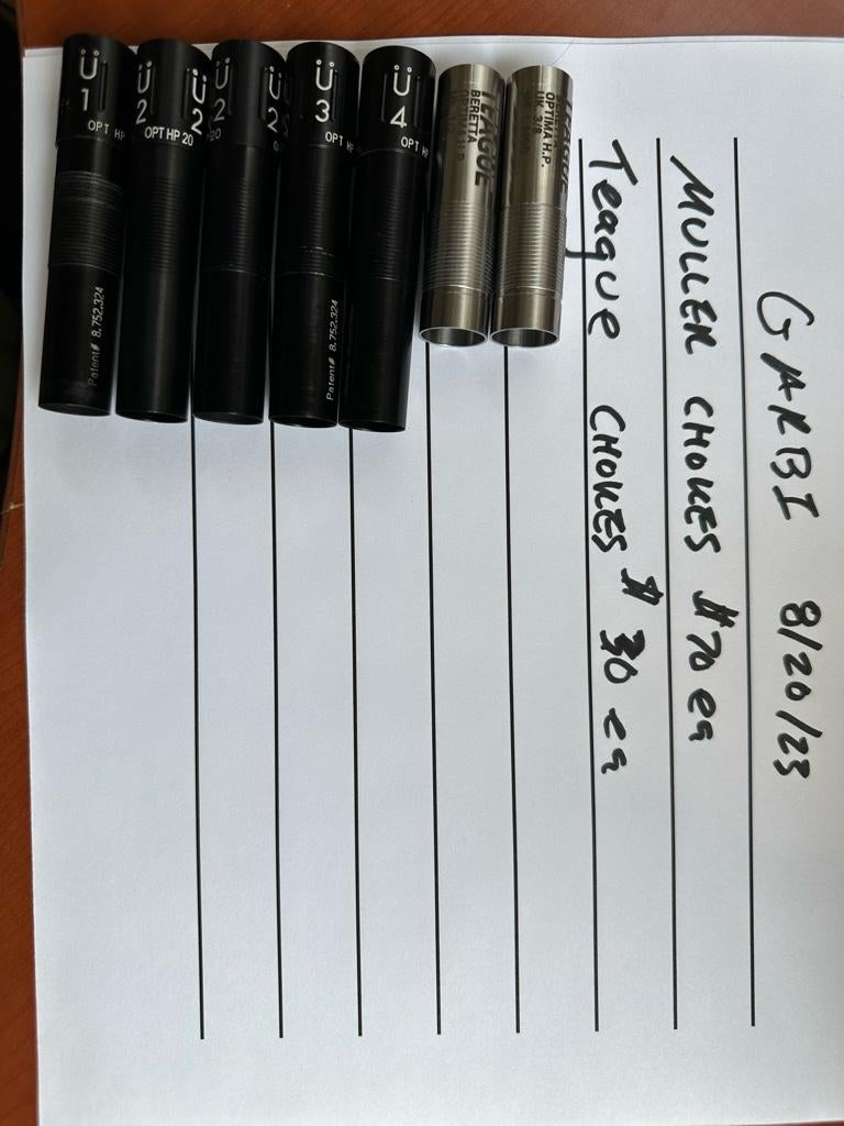 Beretta Optima HP 20 gauge Muller & Teague Chokes Shotgun Forum