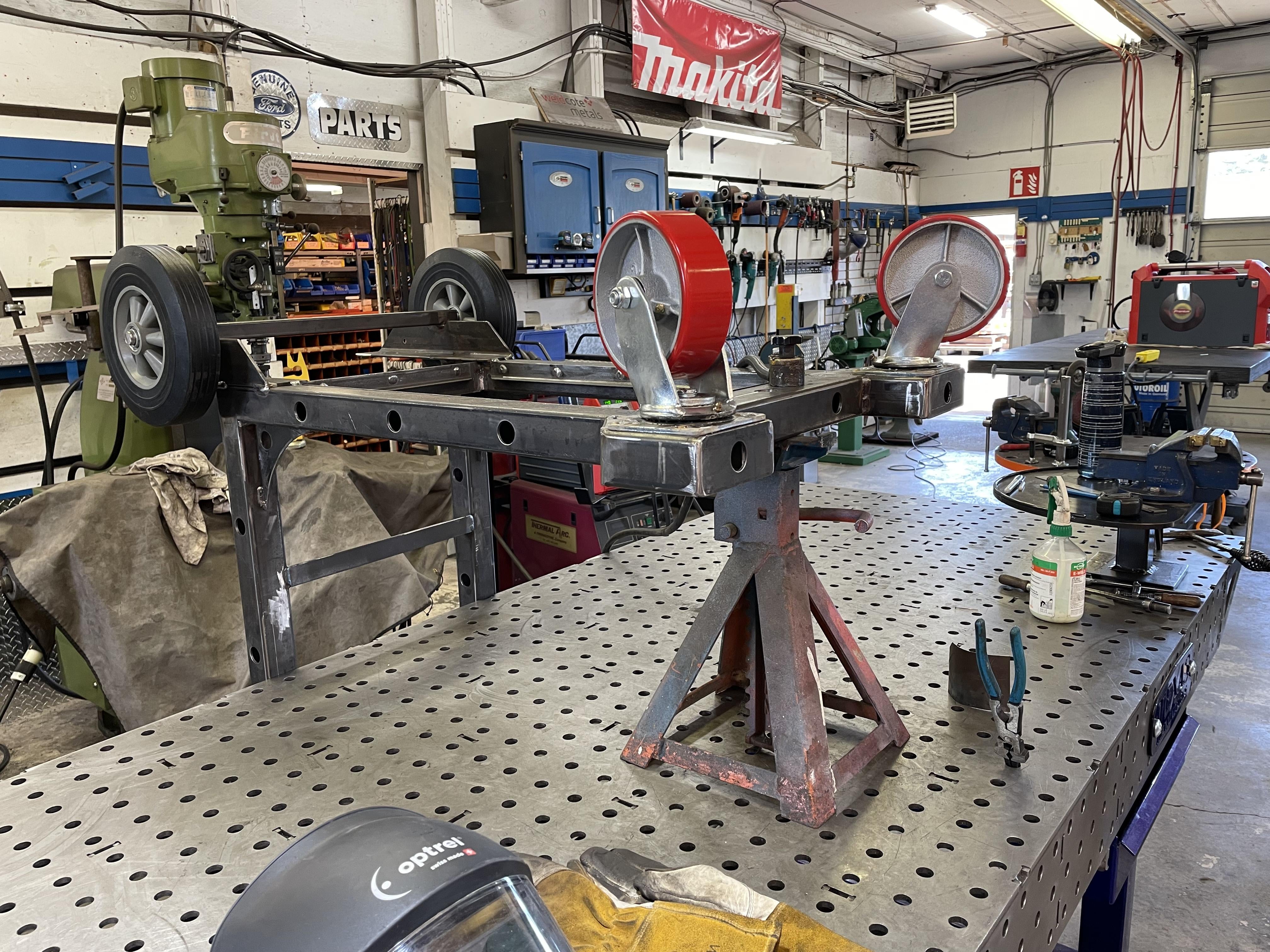 Harbor F McMaster Rollers Cheapo Roller Welding Cart